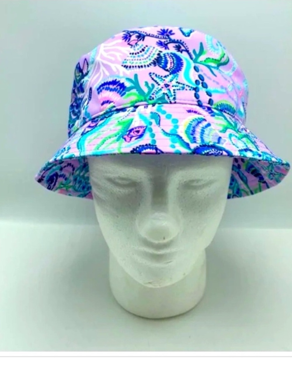 NWT Lilly Pulitzer Bucket Hat Lilac Freesia Mermaid For You New Buttercup